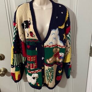 Vintage cardigan sweater the Eagles Eye Womens Large